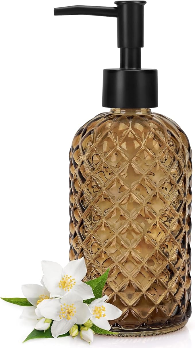 Topsky Gem Glass Soap Dispenser by HomeandKitchenNO1