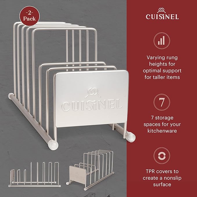 Cuisinel Lid and Dish Organizer Rack - Image 2