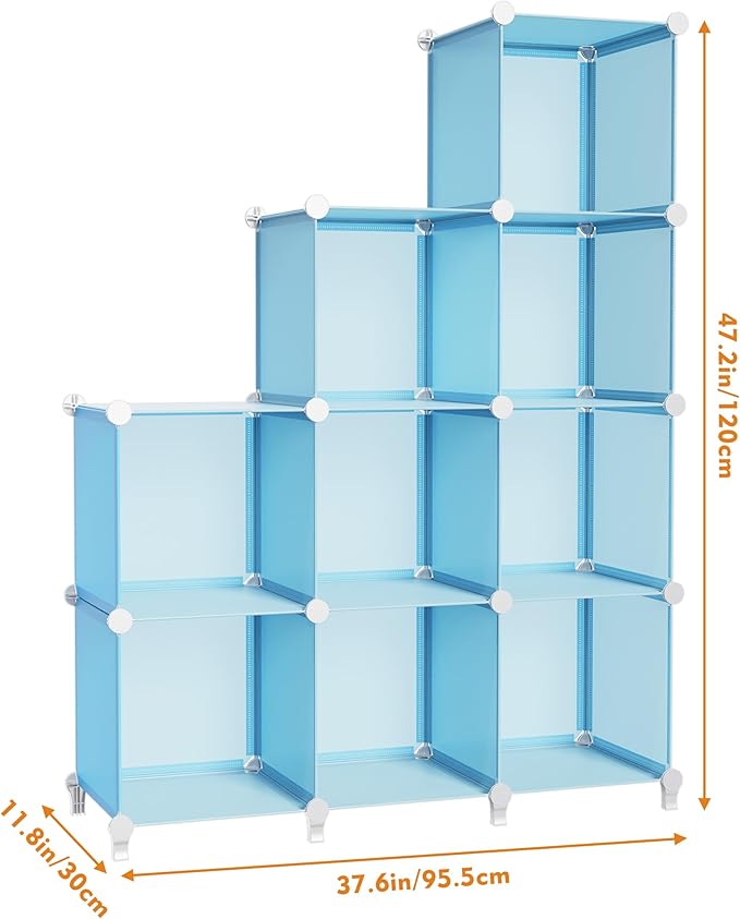 HOMIDEC Closet Organizers and Storage, 9 Cube Storage Organizer, Portable - Image 3