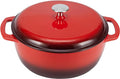 Amazon Basics Enameled Cast Iron Dutch Oven Pot by AmazonBasics