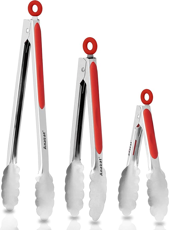 Anaeat Premium Sturdy Barbecue Tongs by Anaeat