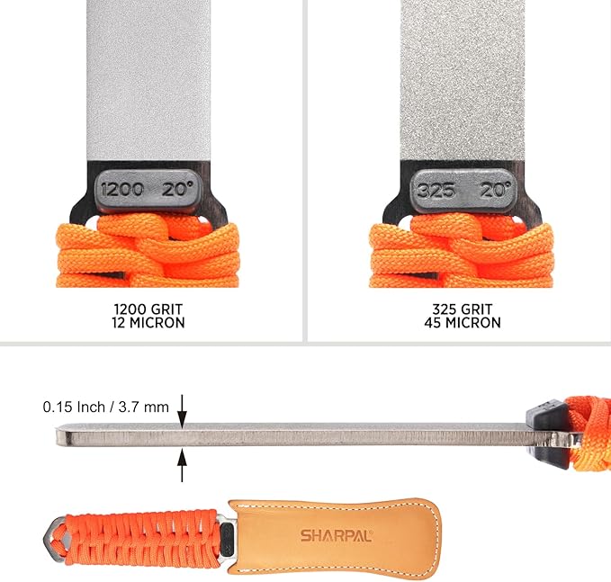 SHARPAL 181N Dual-Grit Diamond Sharpening Stone File Garden Tool Knife Sharpener - Image 4