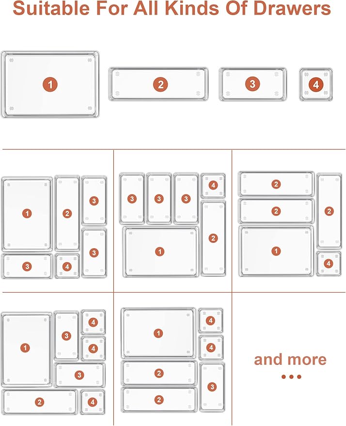 SMARTAKE 29-Piece Drawer Organizer - Image 8