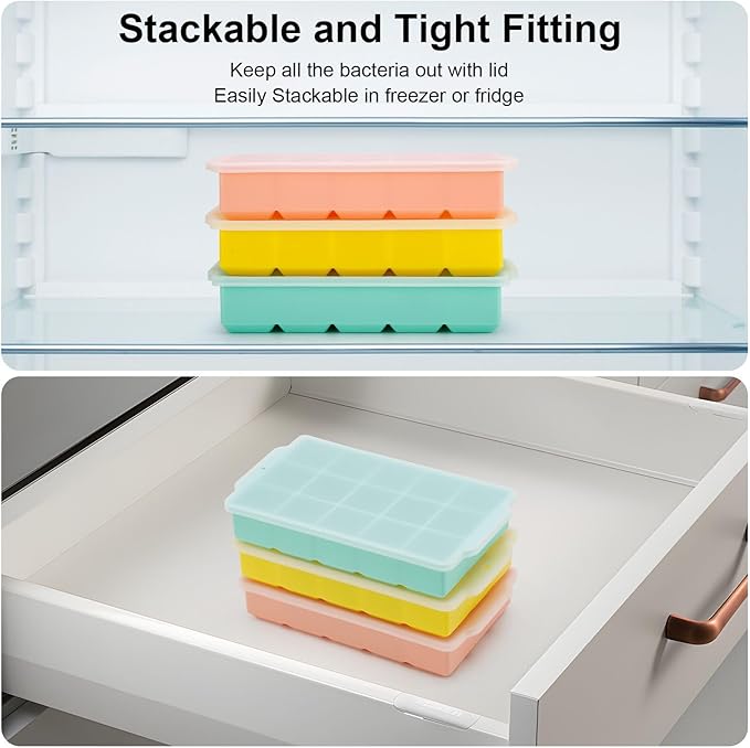 Reespring Silicone Ice Cube Tray, Ice Tray - Image 3
