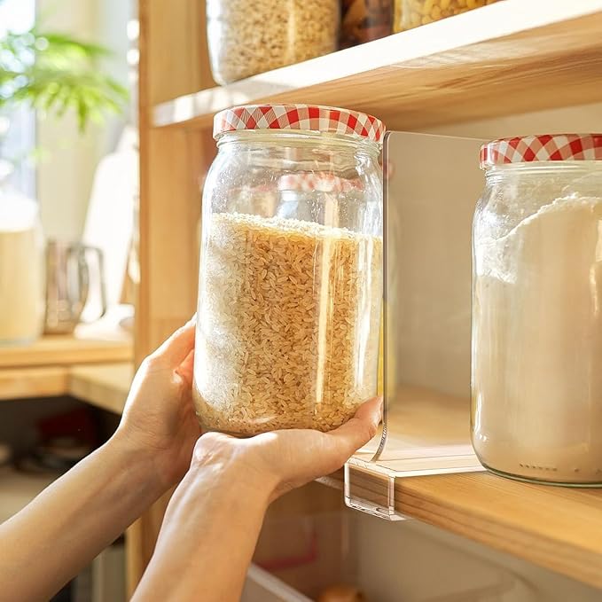 8 PCS Shelf Dividers for Closet Organization Acrylic Clear Closet Shelf Divider - Image 5