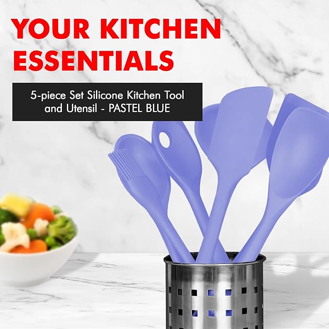 Chef Craft - Premium Silicone Kitchen Tools and Utensils Set, Non-Scratch - Image 2