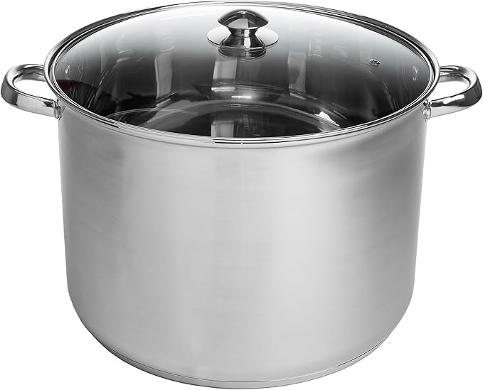 Ecolution Stainless Steel Stock Pot, Encapsulated Induction Ready Cooking Pot by Ecolution