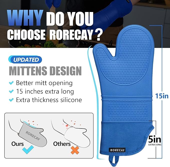 Rorecay 6pcs Oven Mitts and Pot Holders Sets - Image 2