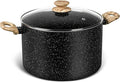 MICHELANGELO Stock Pot with Lid, 10 Quart Large Pot by Michelangelo