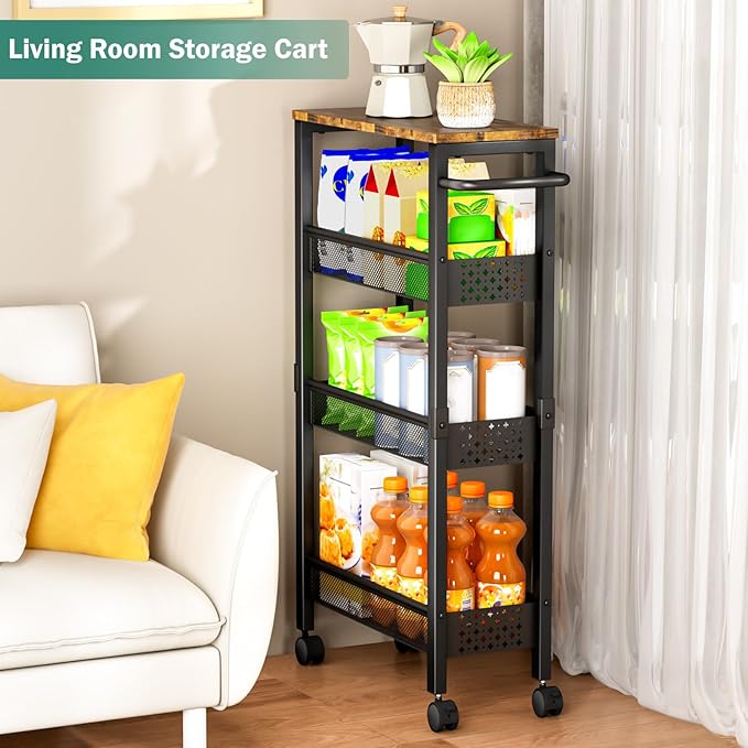 Vivihomety Utility Slim Storage Cart - Image 6