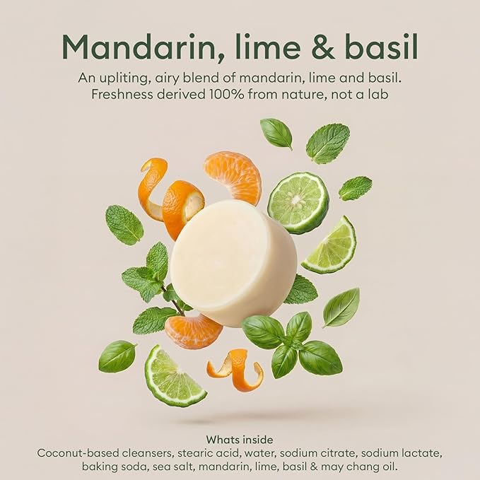Dish Soap Bundle, 2 Bars, 2 Bamboo & Sisal Scrub Brushes, 1 Ceramic Cup – Coastal Citrus Mint, Mandarin, Spearmint, Cypress & Bergamot Oils, Plant-Based Coconut Soap, FSC Bamboo, Plastic-Free Set