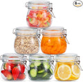 Hovico 17 oz Glass Jars with Airtight Lids And Leak Proof Rubber Gasket by Hovico