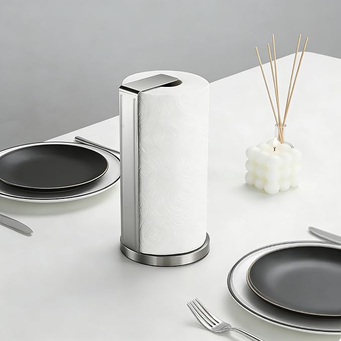 ZUNTO Paper Towel Holder for Countertop, Freestanding Kitchen Paper Towel - Image 6