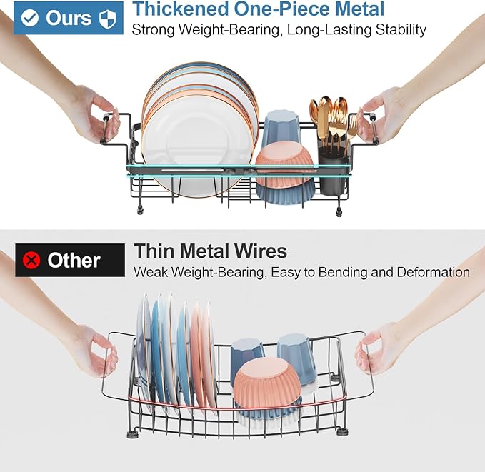iSPECLE Small Sink Dish Drying Rack - Image 9