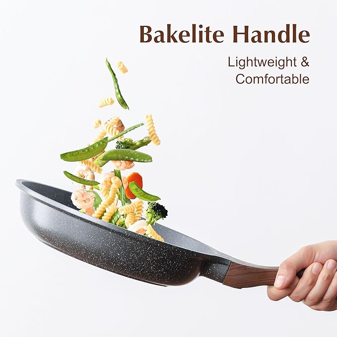 SENSARTE Nonstick Frying Pan Skillet, 12 Inch Omelette Pan - Image 3