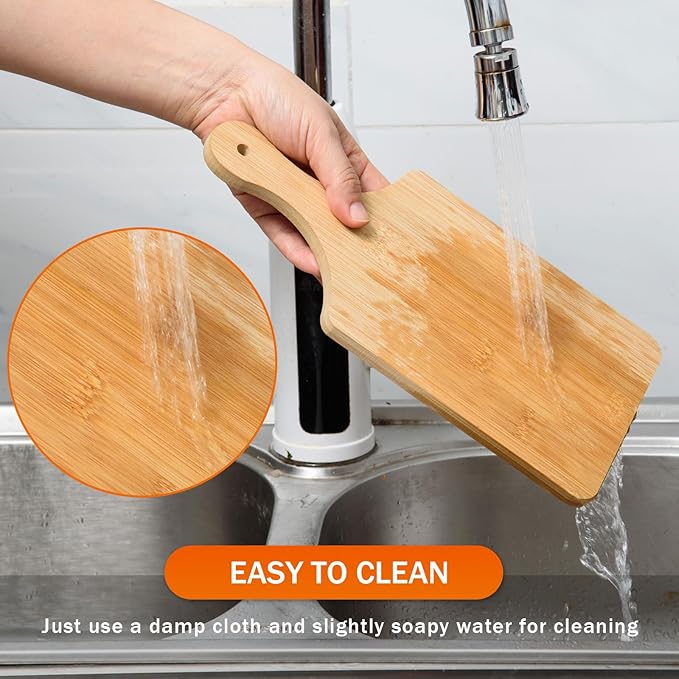 24 Pcs Thicken Bamboo Cutting Board Bulk 11x5 Inch Personalized Wood Chopping - Image 5