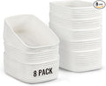 8 Pack Small Storage Baskets for Organizing, Woven Rope Bins for Bathroom by Unknown