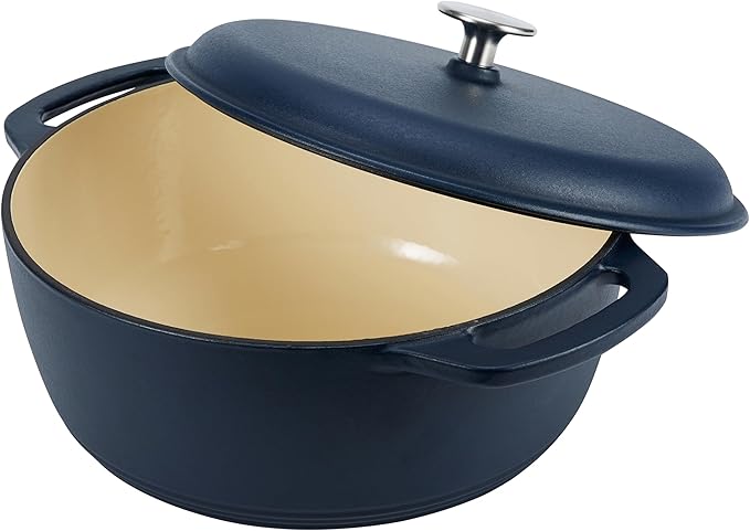 Amazon Basics Enameled Cast Iron Dutch Oven Pot - Image 3