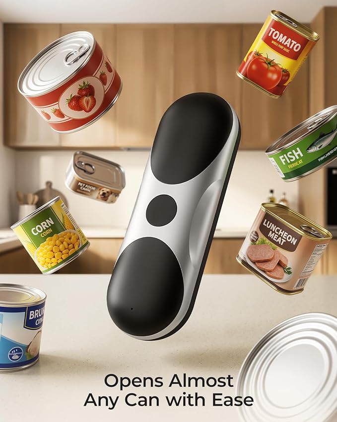 Electric Can Opener, One-Touch Automatic Can Opener, USB Rechargeable Electric - Image 7