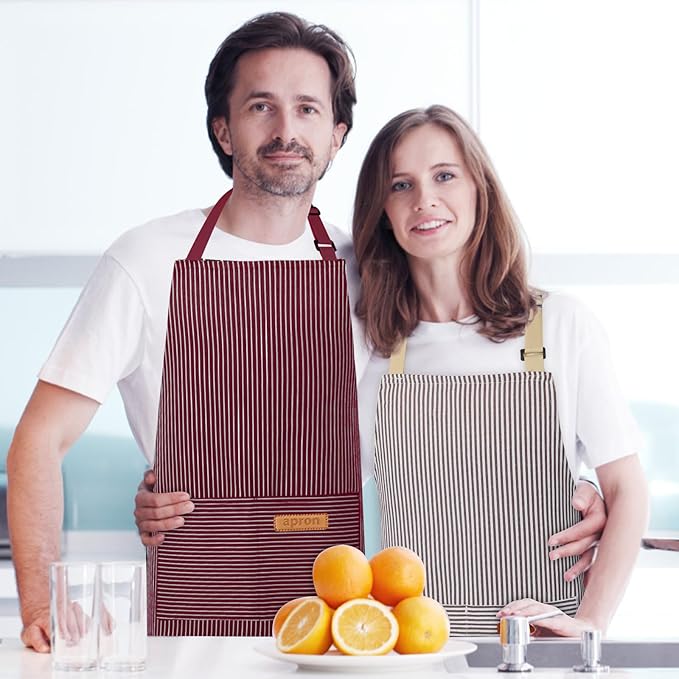 VALOME 2 Pack Kitchen Aprons, Apron - Image 7