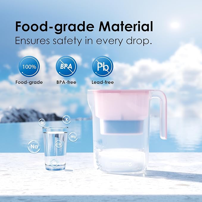 Waterdrop PT-05P-A Alkaline Water Filter Pitcher, Mineralized Alkaline Water - Image 8