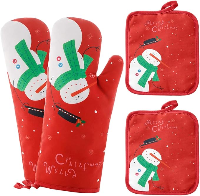 Oven Mitts and Potholders BBQ Gloves-Oven Mitts and Pot Holders by Win+Change