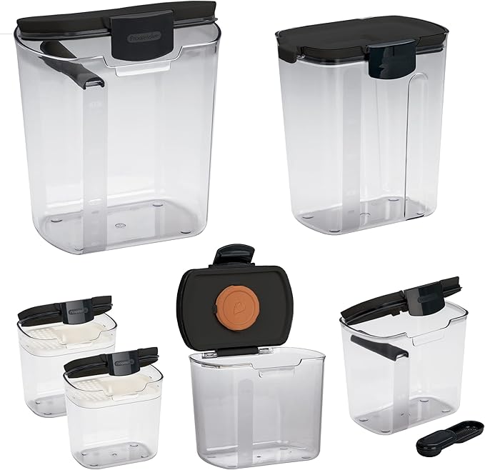 Progressive ProKeeper Baker's Airtight Kitchen Storage Canister Container Set - Image 2
