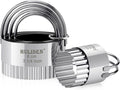 HULISEN Biscuit Cutter Set, Stainless Steel Round Biscuit Cutters by HULISEN