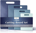 COOK WITH COLOR Non-Slip Cutting Board Set – Kitchen Essentials with Easy Grip by CookwithColor