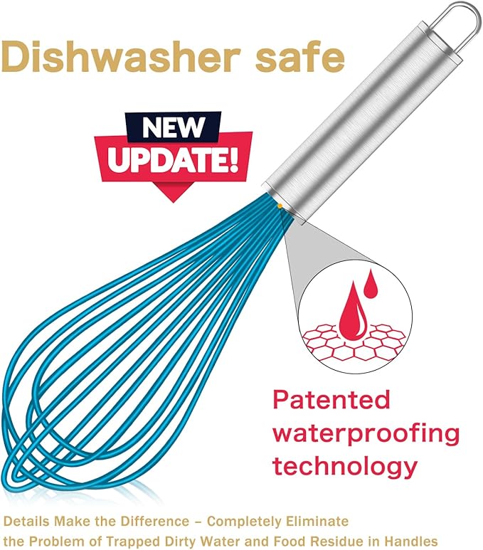 OYV Silicone Whisk, Heat Resistant 480°F Whisks - Image 2