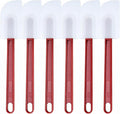 6 Pcs Commerical Rubber Spatula, 9.5-Inch Silicone Rubber Spatula Set High Heat by Heffiso+Silicone+Utensils