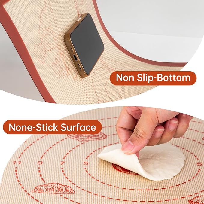 Extra Thick Silicone Mat for Baking, Silicone Baking Mat - Image 8