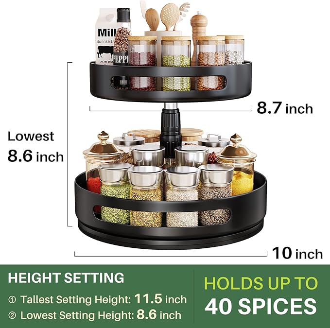 Lazy Susan Organizer Spice Rack - Image 4