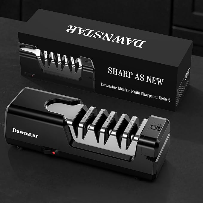 Electric Knife Sharpener, Precise 20° Diamond Knife Sharpener - Image 8