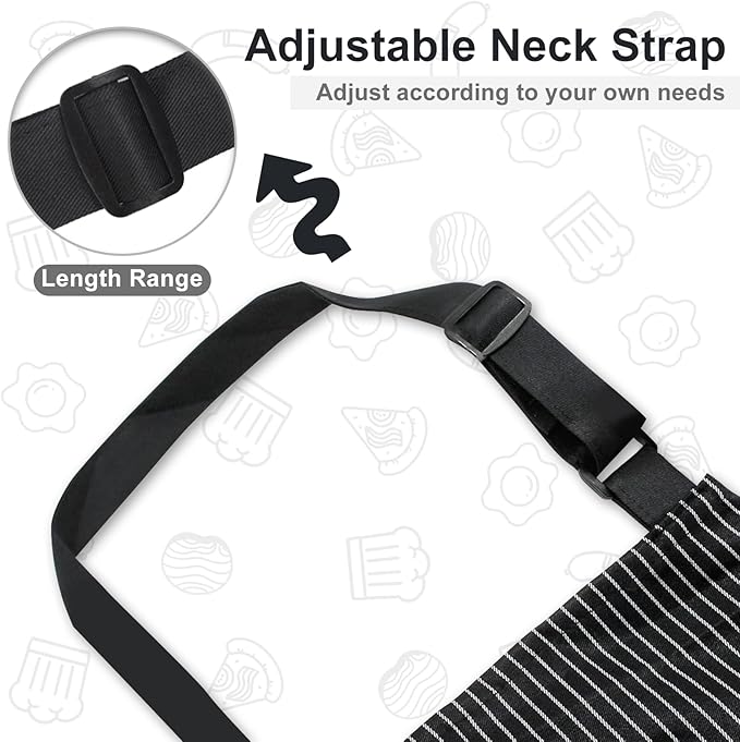 VALOME 2 Pack Kitchen Aprons, Apron - Image 5
