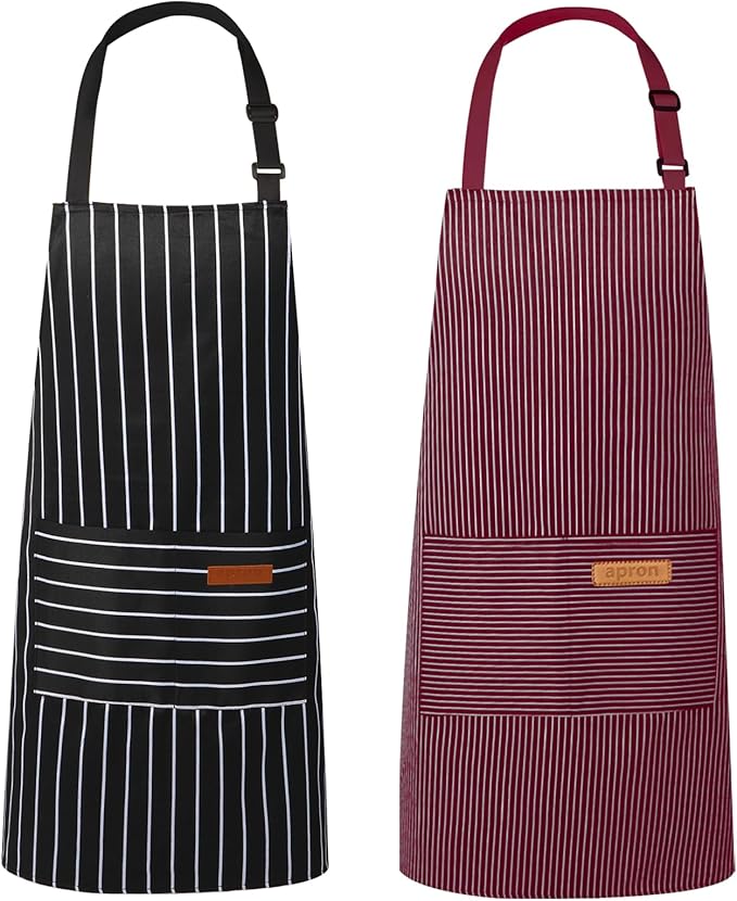 VALOME 2 Pack Kitchen Aprons, Apron by VALOME