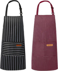 VALOME 2 Pack Kitchen Aprons, Apron by VALOME
