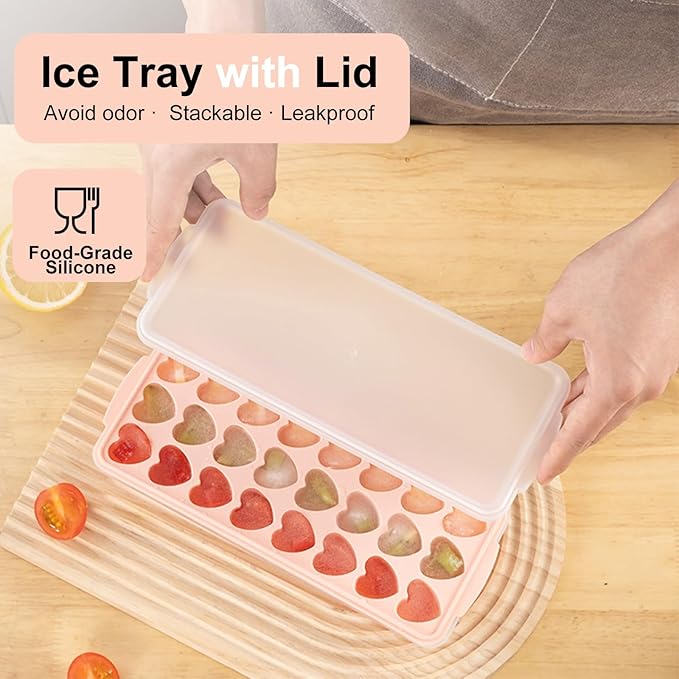 2 Pack Heart Shpaed Ice Cube Trays - Image 4