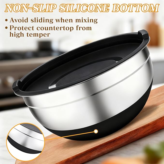 Unokit Mixing Bowls with Lids Set - Image 5