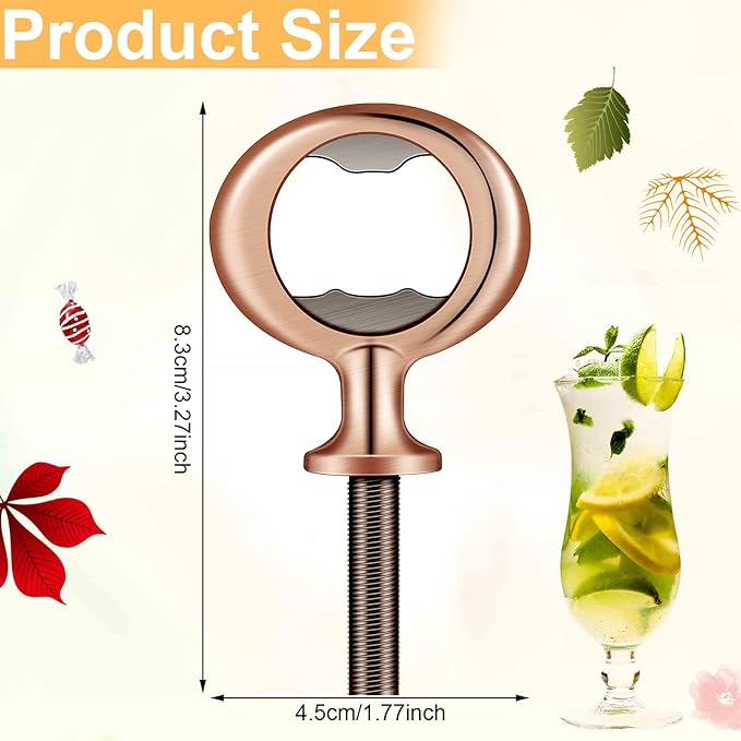 Cunhill 7 Pcs Metal Bottle Opener Blank Bulk Bottle Opener Inserts Parts Pieces - Image 2