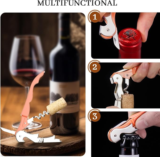 HYZ 2-Pack Wine Opener Waiter Corkscrew, Professional Wine Key - Image 5