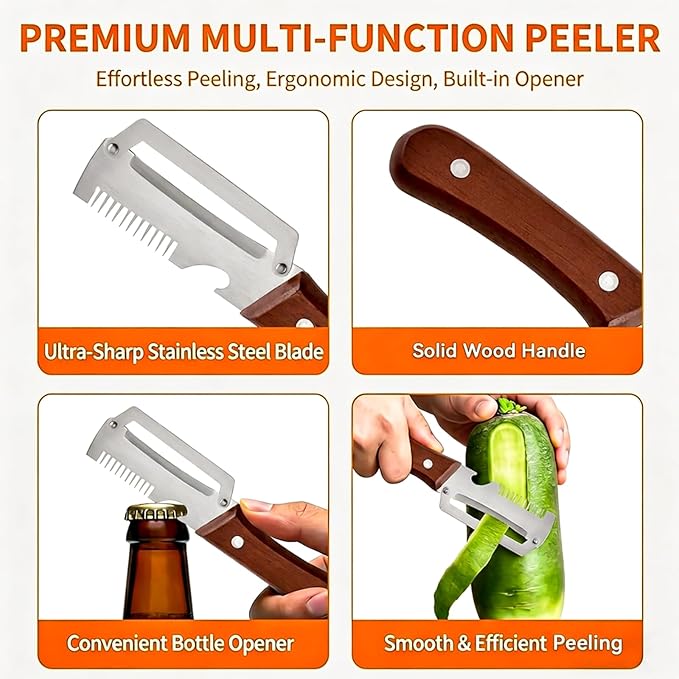 2PCS Multi-Functional Vegetable Peeler - Image 3