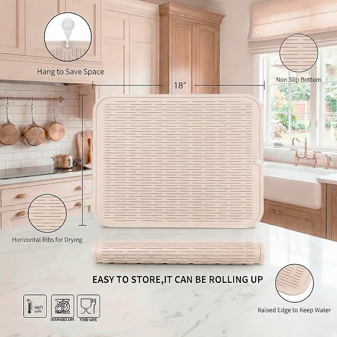 MicoYang Silicone Dish Drying Mat - Image 2