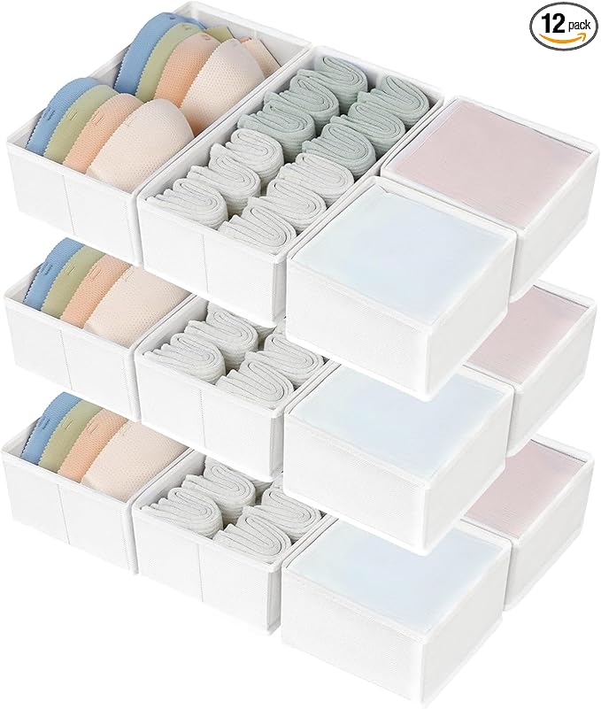 DIMJ Drawer Organizers Clothes, Fabric Closet Organizers and Storage, Shallow by DiMJ