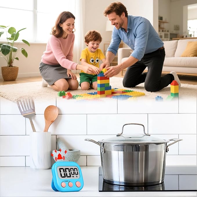 Timer for Kids Teachers Supplies Digital Kitchen Timers for Cooking Large - Image 2
