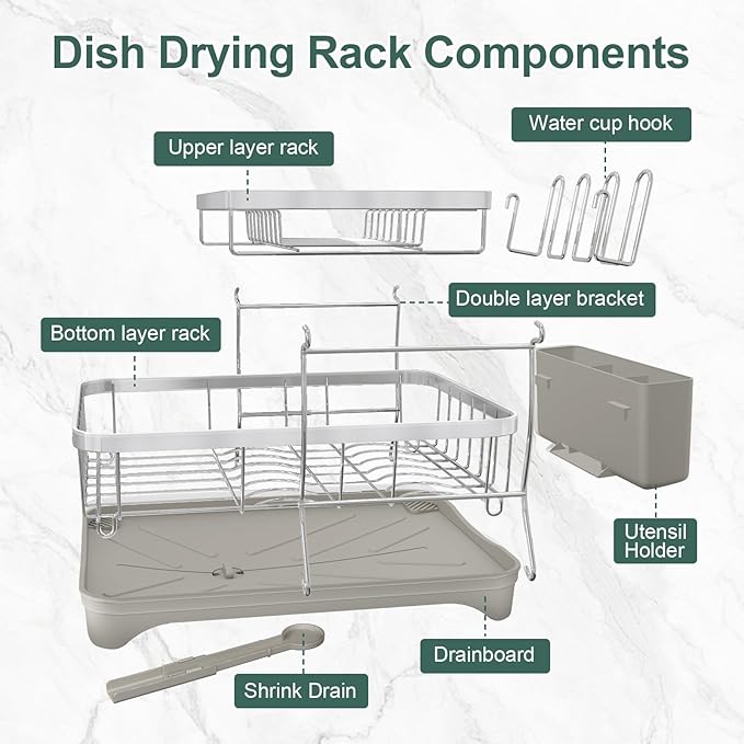 LIYI Dish Drying Rack, Large Dish Rack - Image 8