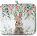 Easter Rabbit Dish Drying Mats for Kitchen Counter Easter Spring Watercolor by Kwlegh