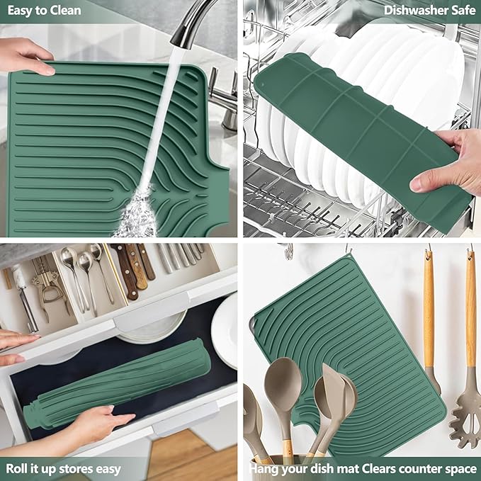 Dish Drying Mat for Kitchen Counter, - Image 5