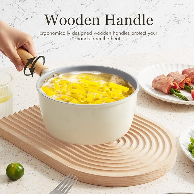 ROCKURWOK Ceramic Nonstick Sauce Pan, 3 QT Pot - Image 4