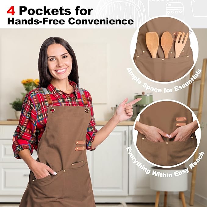 BeLuyi chef apron bib tool apron - Image 6